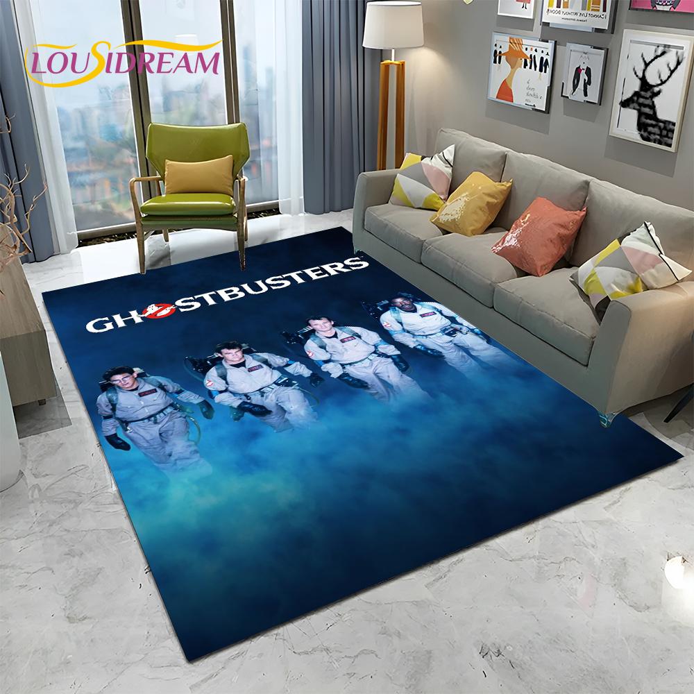 Horrorfilm G-Ghostbusters Cartoon Teppich für Zuhause Wohnzimmer Schlafzimmer Sofa Fußmatte Dekor, Kinder Teppich rutschfeste Bodenmatte