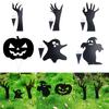 Halloween Black Figure Scary Statue Yard Signs Home Party Decoration