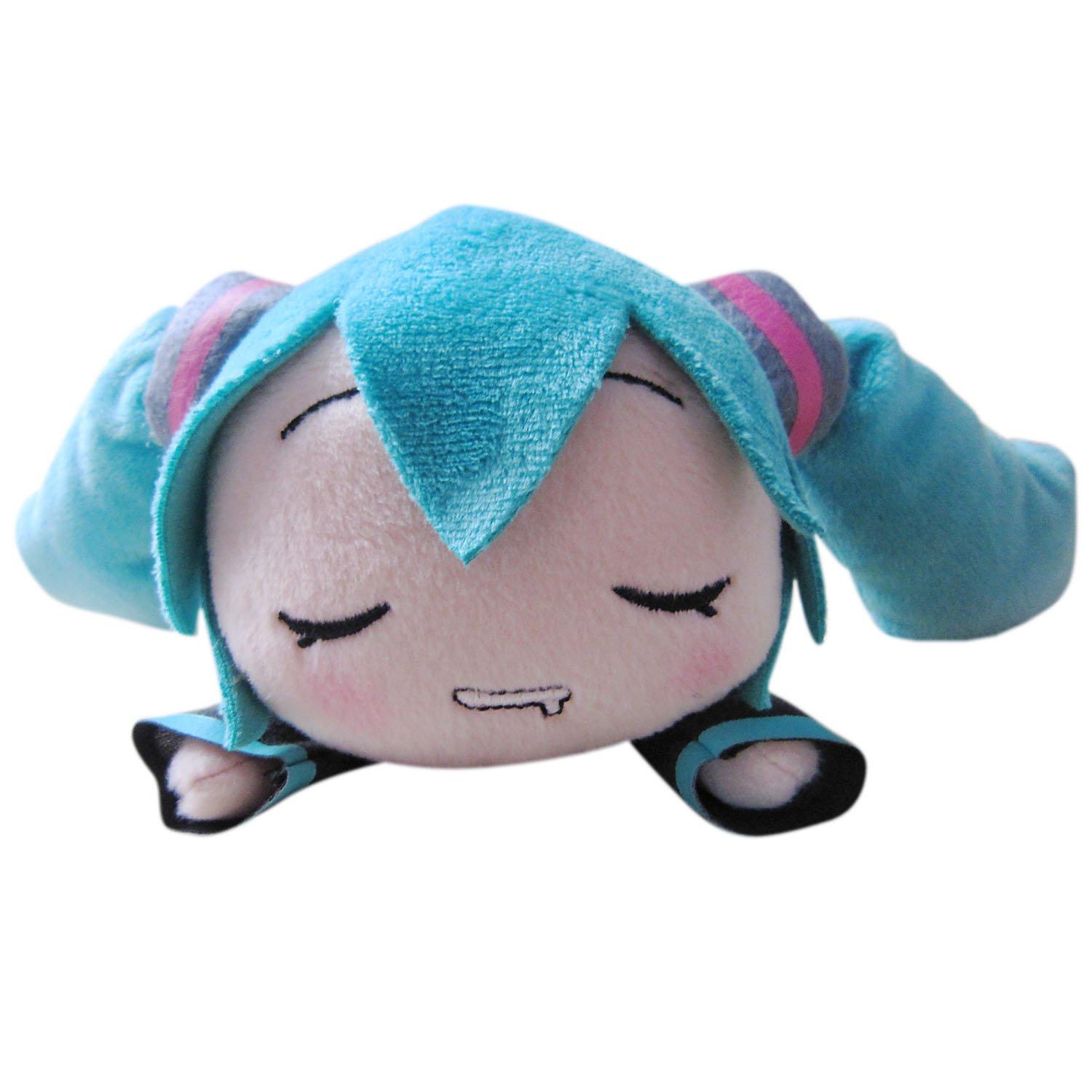 

Hatsune Miku Fluffy Lying Down Plush Toy with Drooling Face (Single Item)