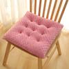 Seat Pad Anti-Slip Strap Design Soft Texture Plush High Elasticity Protective Washable Thickened Student Square Chair Cushion for Home