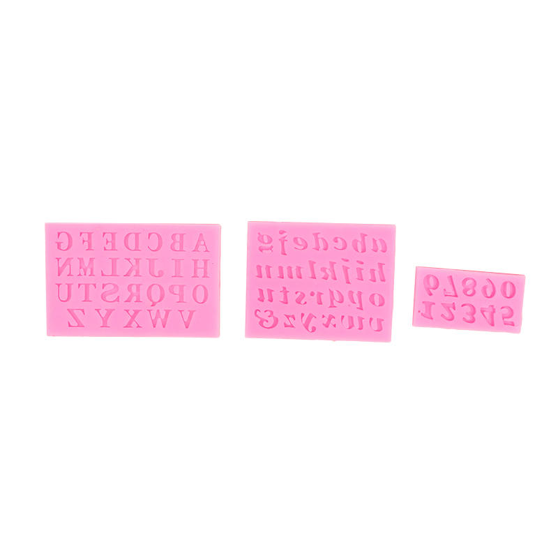 Creative Silicone Number Alphabet Cake Mold Diy Fondant Cake Making Mold for Chocolate Sugar Soap