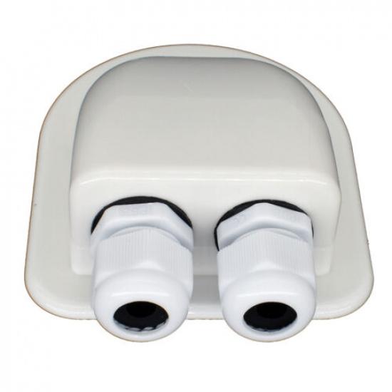 Solar Panel Roof Top Waterproof Double Hole Entry Gland Cable Box For RV Yacht