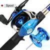 SOUGAYILANG Combo mulinello da pesca Canna da pesca telescopica da 1,8 m-2,4 m e mulinello da pesca con lancio 18 + 1BB per strumenti per la pesca alla carpa