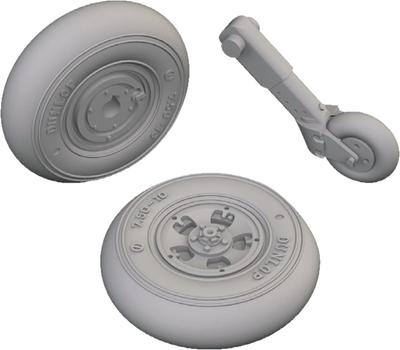 Eduard Spitfire Wheels Plastic Model Kit Parts EDU672424 1/72 Mk.I/II/V (for IBG) (Airplane)