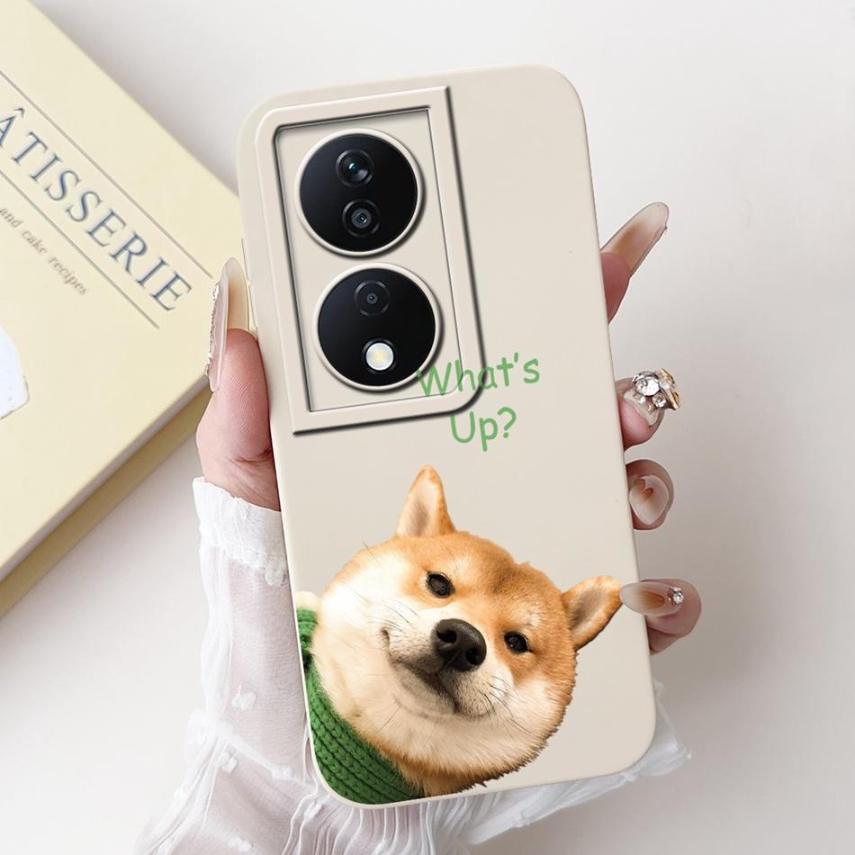 For Honor X7b Cute Panda Rabbit Cartoon Case HonorX7b X 7B 4G CLK-LX1 LX2 LX3 Camera Protective Soft Silicone Phone Cases