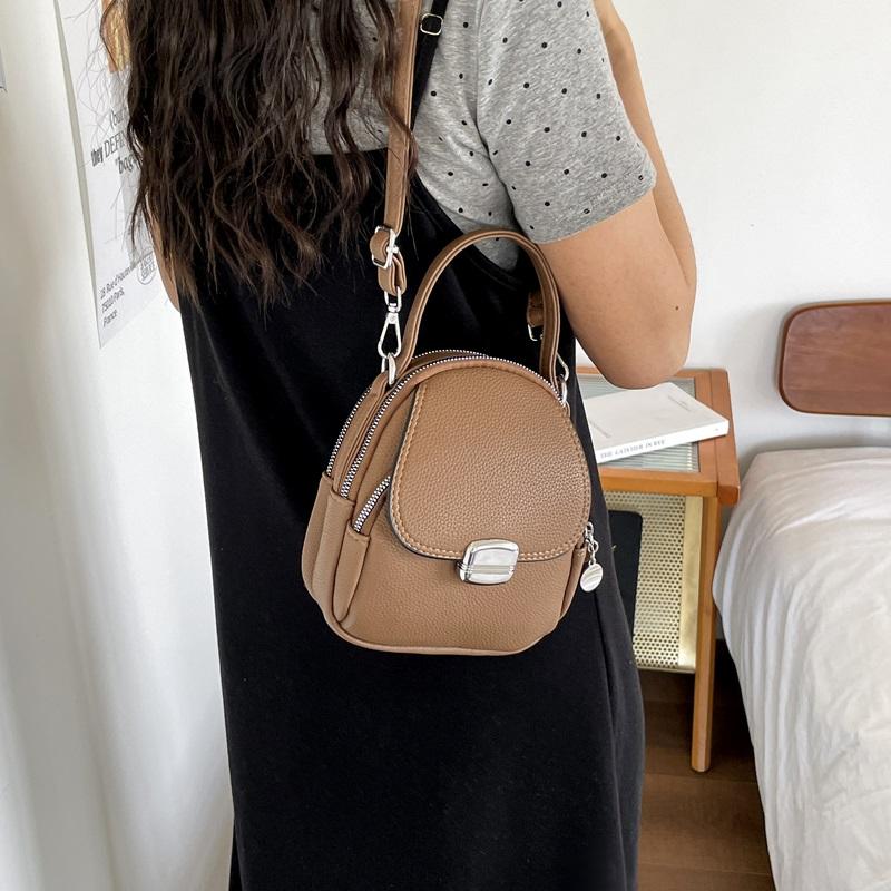 Mother Bag Mobile Phone Bag Large Capacity Multi-layer PU Shoulder Messenger Bag