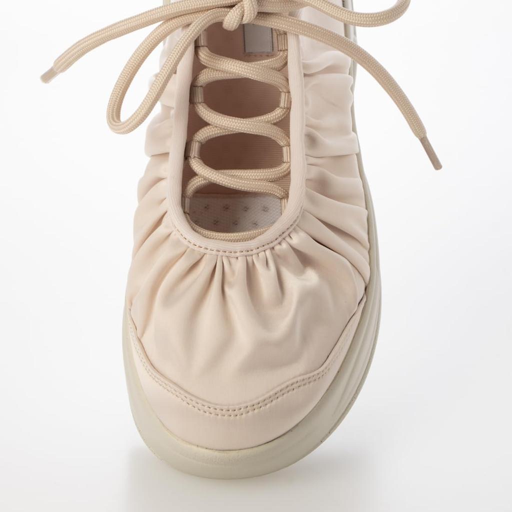 Evol Damen Schnür-Plateau-Sneaker-Stiefel mit Raffungen, Rosa, Klein