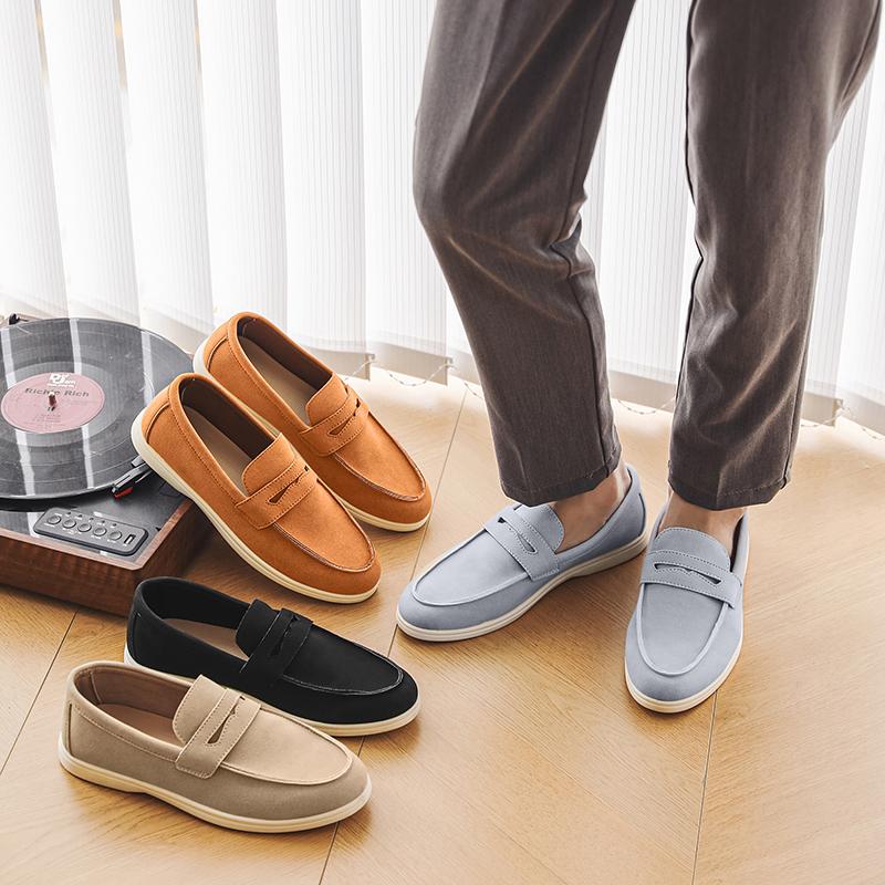 Fashion 2025 New Fashion Handmade Loafers Breathable Male Business Flats Office Casual Pu Leather Shoes Men's Comfortable Dress Shoes