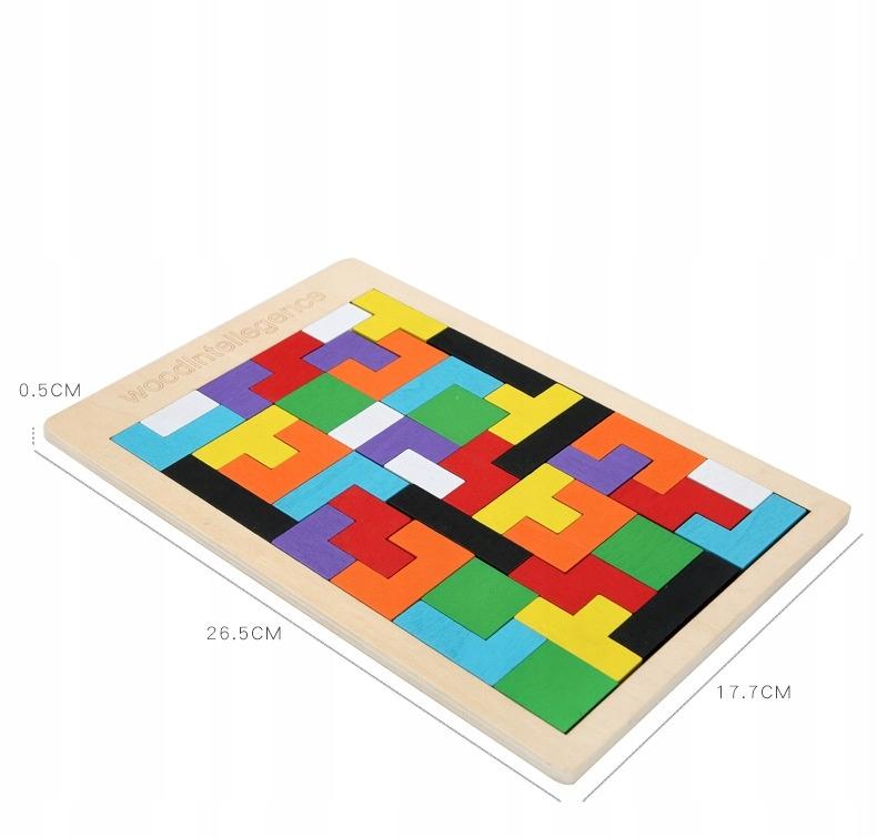 Woody Wooden Tetris Puzzle