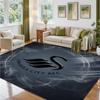 Covor din Catifea Cristal cu Design Swansea City Covoraș Decorativ Moale pentru Dormitor Intrare