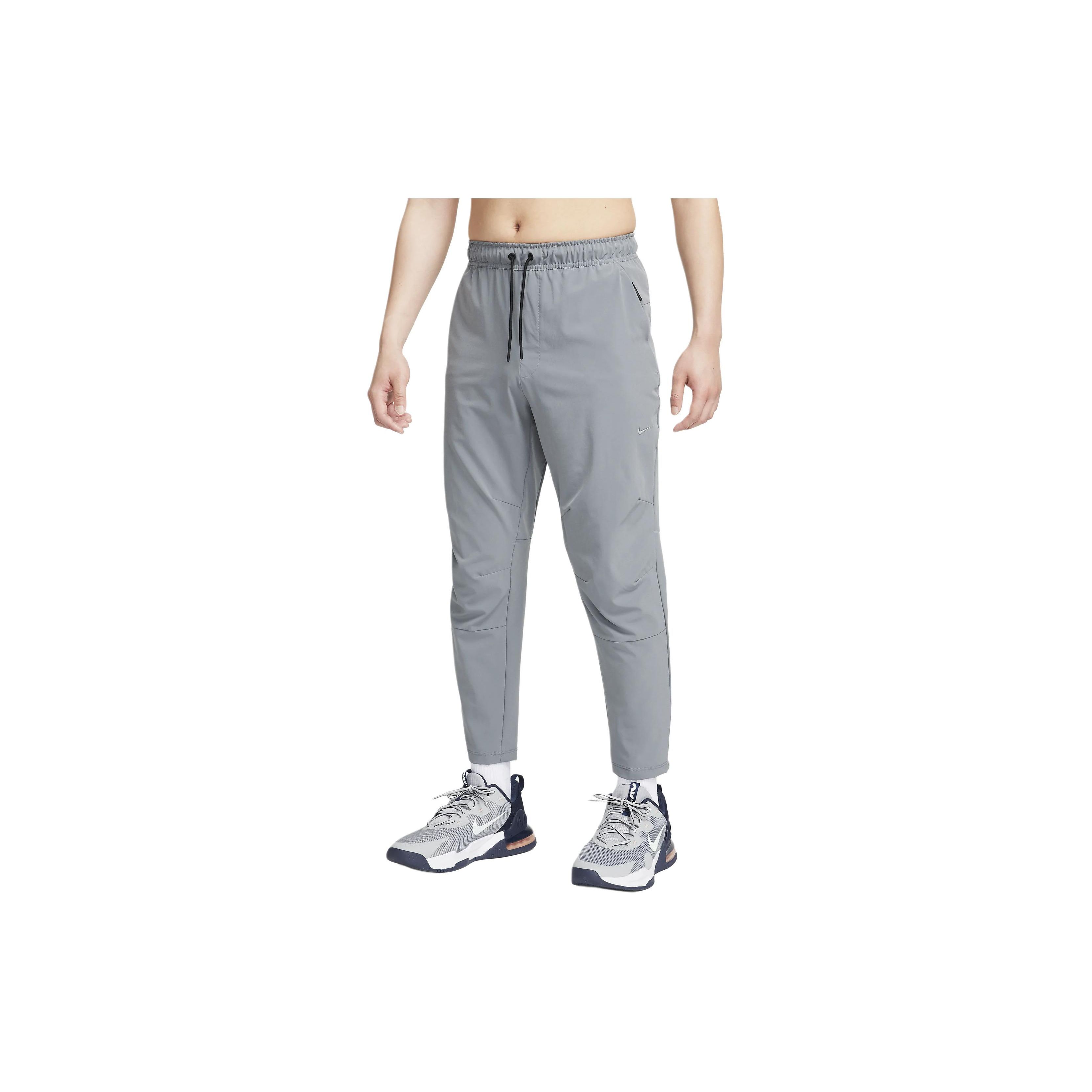 Nike Unlimited Dri-FIT Straight Leg Versatile Pants Asia Sizing Men Smoke Grey Black FB7547-084 2XL