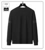 Men's Air Cotton Plus Size Long Sleeve Round Neck Hoodie for Spring and Autumn Casual Running Sportswear