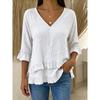 BITCED Women's Fashion Casual V-Neck 3/4 Sleeves Blouses & Shirts