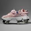 Shapeshifting Shoes 3 To 6 Years Old Shapeshifting Roller Skates with Four Wheels Can Walk and Skate Internet Celebrity Skates Girls