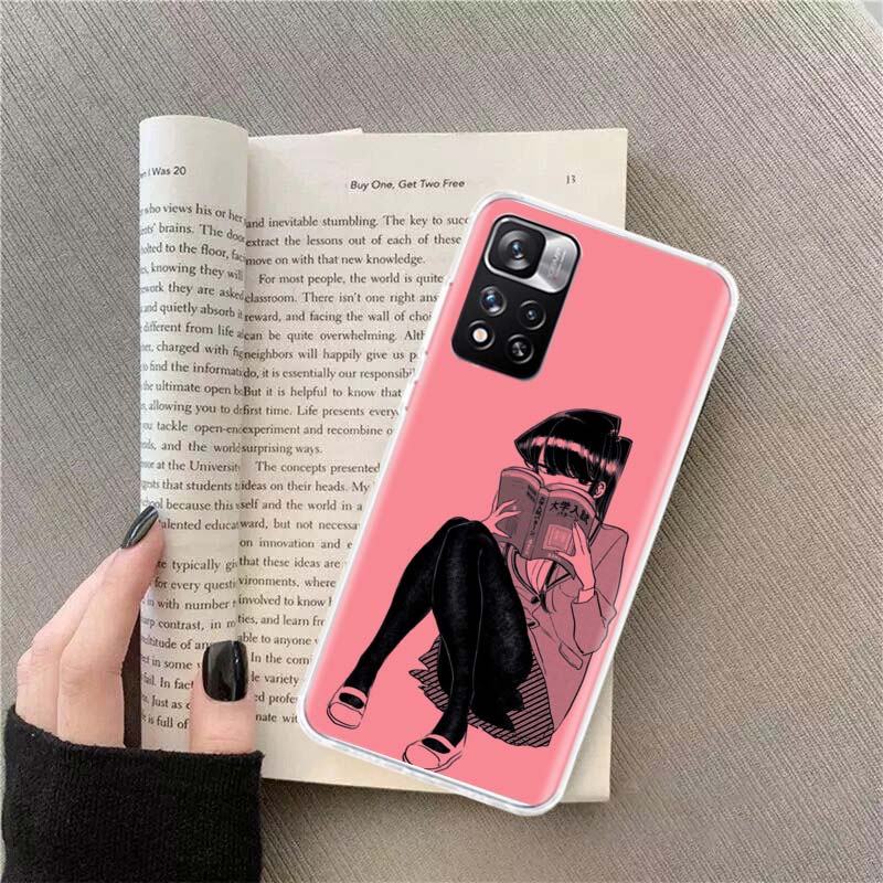 Anime Komi Shouko Cant Communicate Phone Case For Xiaomi Redmi Note 14 13 Pro Plus 5G Cover 13C 14C 12 12C 9 9T 9C 10 10C 8 7 6