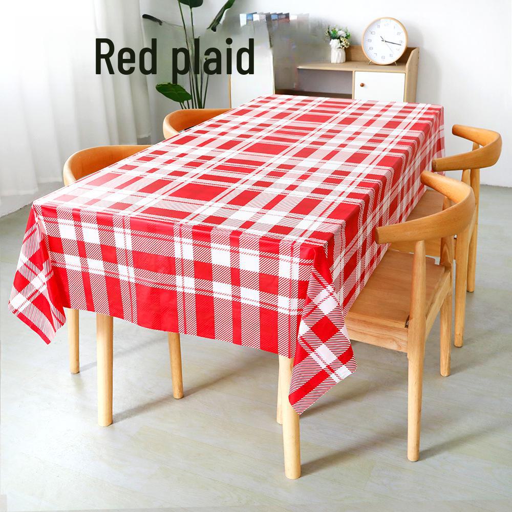 Disposable PEVA Cartoon Balloon Tablecloth - Oil-Proof, Thickened for Birthdays & Kindergarten Parties