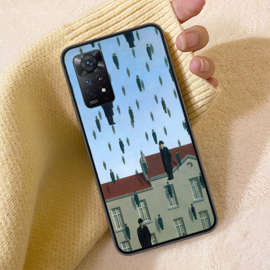 Rene Magritte Phone Case For Redmi Note 13 14 15 Pro Plus 12 13C 12C 15C 9 10 10C 9T 9C 9A TPU Soft Cover Clear Cell Cases Shock