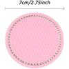 2 Pack Bling Cup Holder Ert Coasters, 2.75 Inch Soft Crystal Rhinestone Rubber Pad Set Round Auto Drink Coaster Car Interior Accessories (Pink)