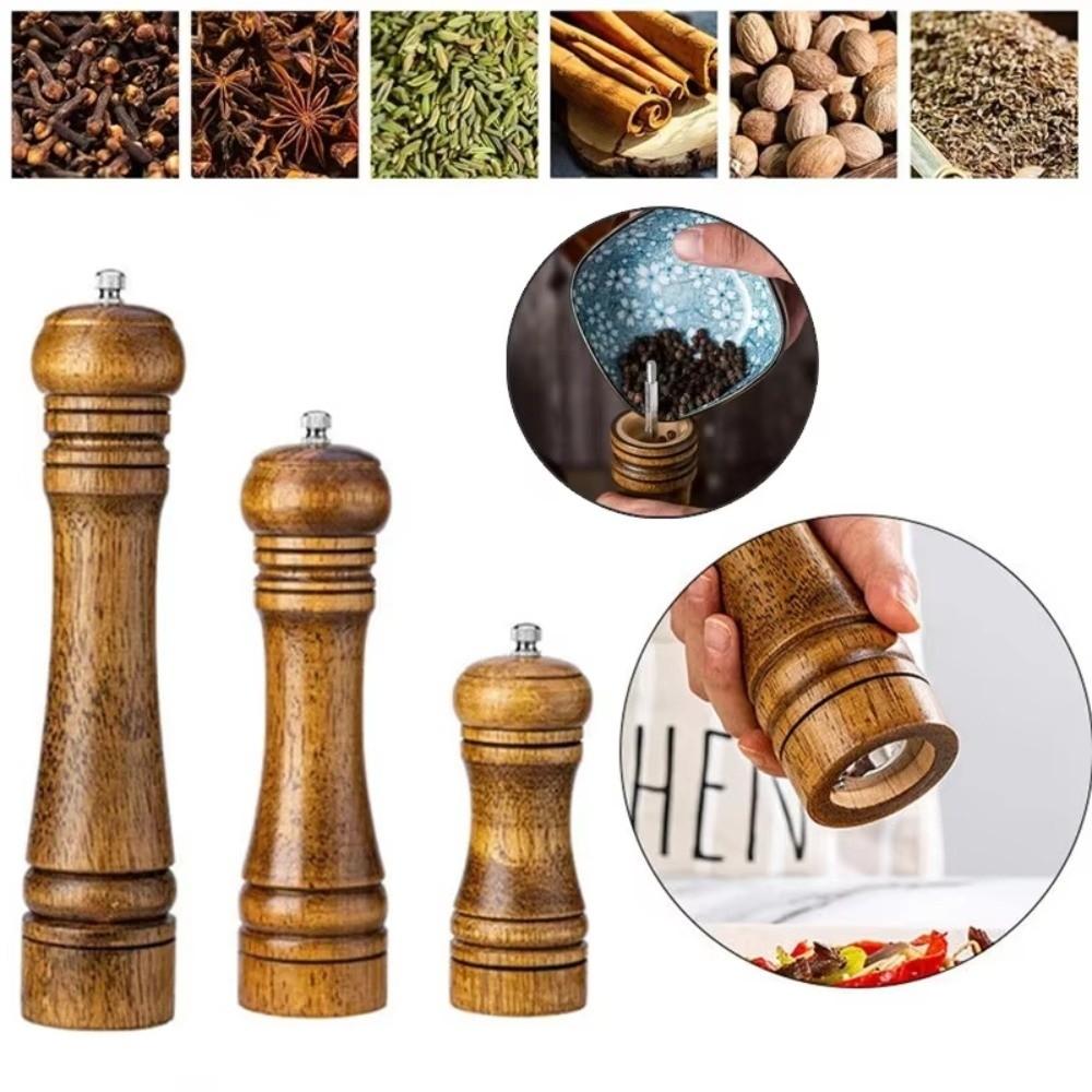 Havsalt Kverning Sichuanpepper Kvern Manuell Pepperkvernflaske Justerbar