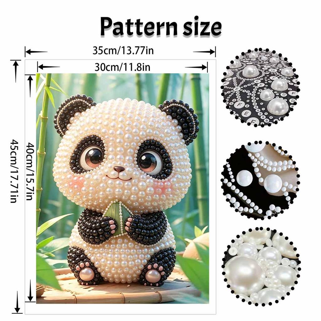 Pearl Painting Kit Panda Animal Painting Art Handmade Diy Home Decoration Painting