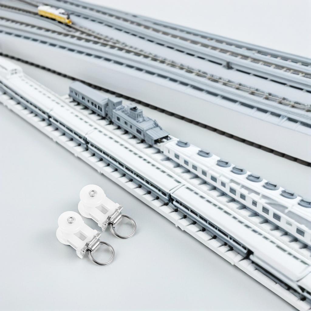 30Pcs Curtain Rail Track Pulleys Dual-Wheel Alloy Plastic Durable Sliding Ceiling Mounted Curtain System Home Accessories