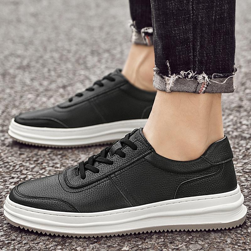 Madingi Nauji Tikros Odos Batai Vyrams Rankų Darbo Suvarstomi Skate Batai Vyrams Madingi Plokščiapadžiai Minimalistiniai Važiavimo Batai Vintažiniai Vyriški Laisvalaikio Avalynė