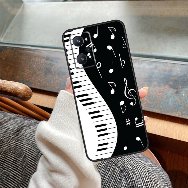 Violin Piano Case For Realme 15 Pro GT7 GT6 11 12 13 14 Pro Plus C55 C51 C53 C35 C33 C61 C65 C67 C71 C75