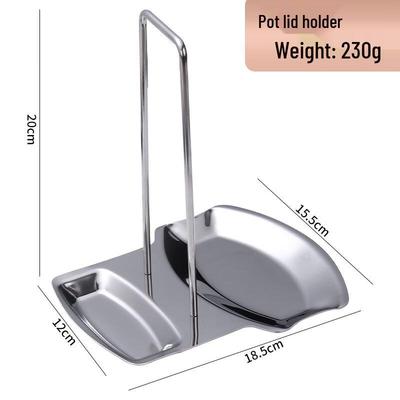 Wutuo Food-Grade Stainless Steel Multifunctional Pot Lid & Ladle Holder