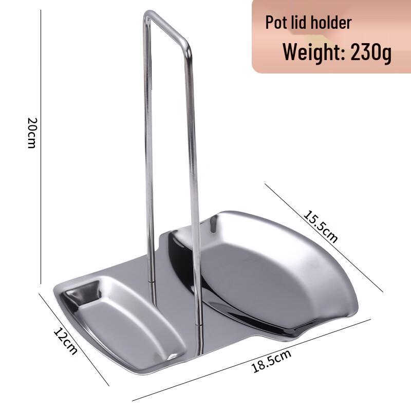 

Wutuo Food-Grade Stainless Steel Multifunctional Pot Lid & Ladle Holder