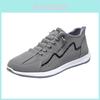 Mens Breathable Casual Sneakers With Pu And Mesh Upper For Summer Commuting