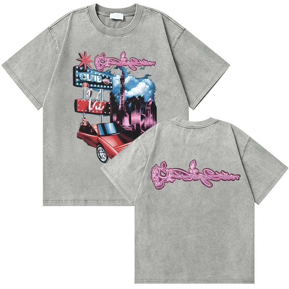 Washed Vintage Rapper Doja Cat Say So Graphic Tshirts Men Women Hip Hop Oversized T Shirt Male Fashion Casual Short Sleeve Tees