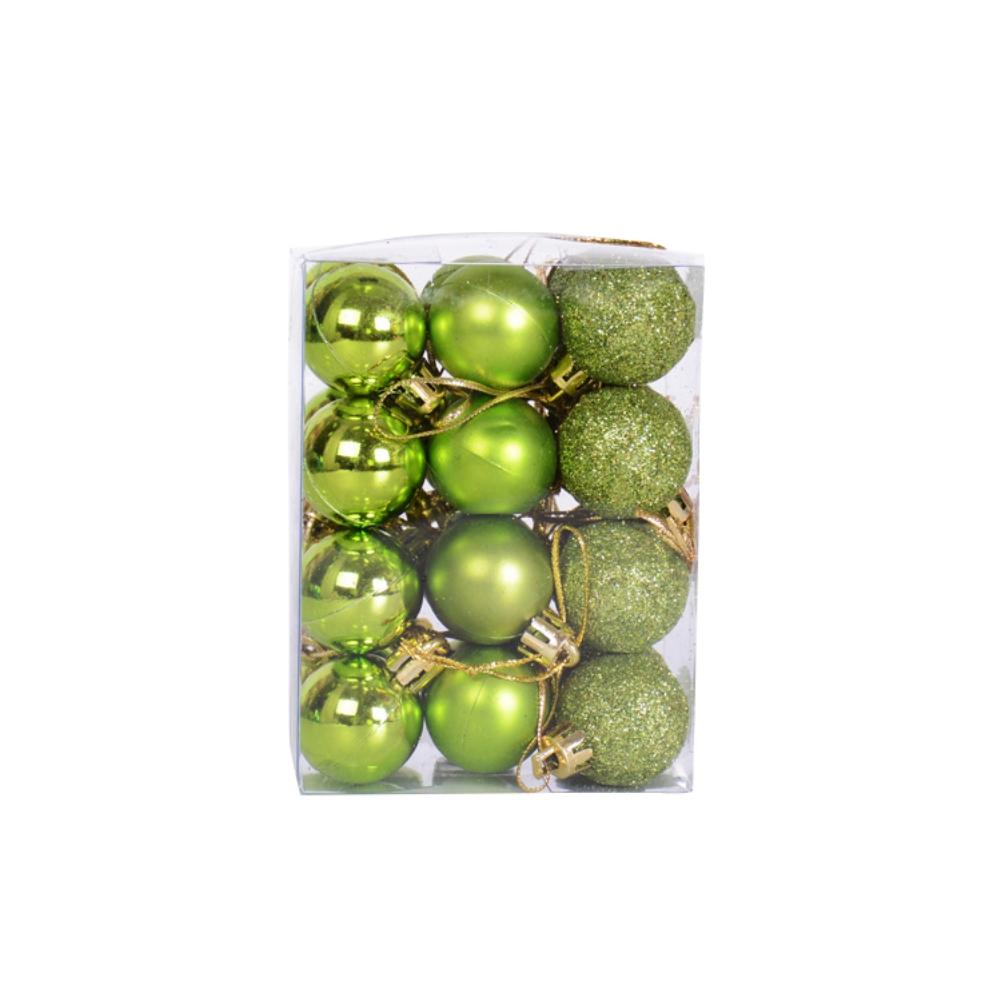 24PCS Christmas Balls Christmas Tree Decorations Xmas Ornaments Polystyrene Ball USA New Year Gifts Noel Navidad Home Decor