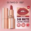 O.TWO.O Rossetto Opaco Colore Bloccante Bacio Nebbioso – Rossetto Opaco Vellutato a Nebbia Leggera Lunga Tenuta