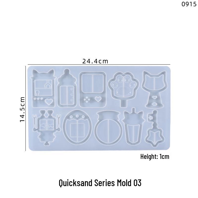 Poppy DIY Crystal Resin Mold: Cute Flowing Sand Pendant Silicone Mold, Highly Recommended