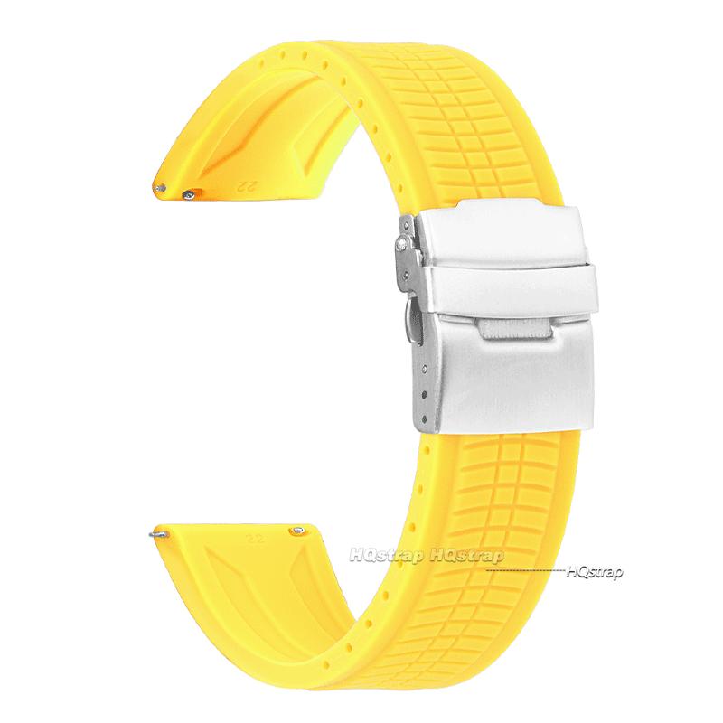 20mm 22mm 24mm Universal Soft Silicone Rubber Strap for Seiko Men Waterproof Watch Band Quick Release Bracelet for Rolex Bands