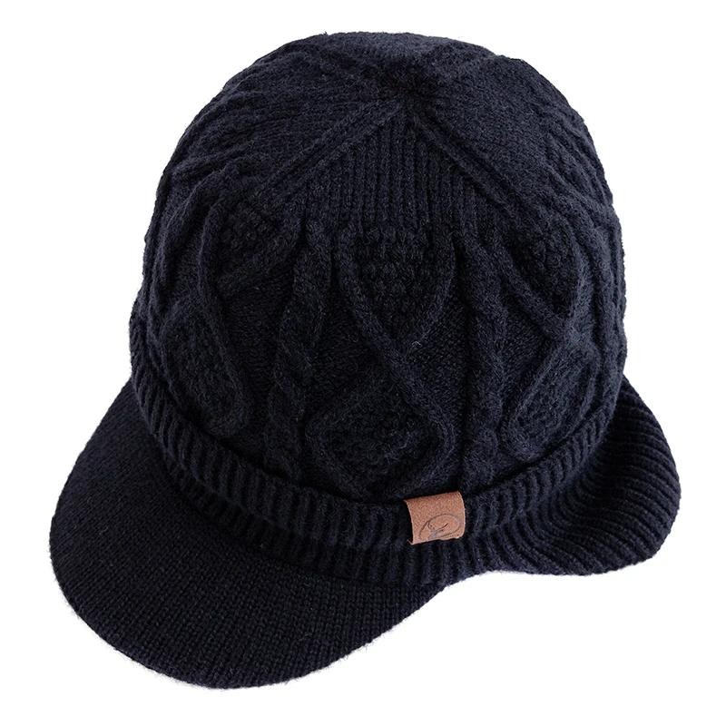 Pour Hommes Femmes Genre Neutre Chapeau d'Hiver Doublure Peluche Fourrure Chapeau Chaud à Oreilles Style Bonnet Doux Chapeau Tricoté Épais Sport Hiver Extérieur