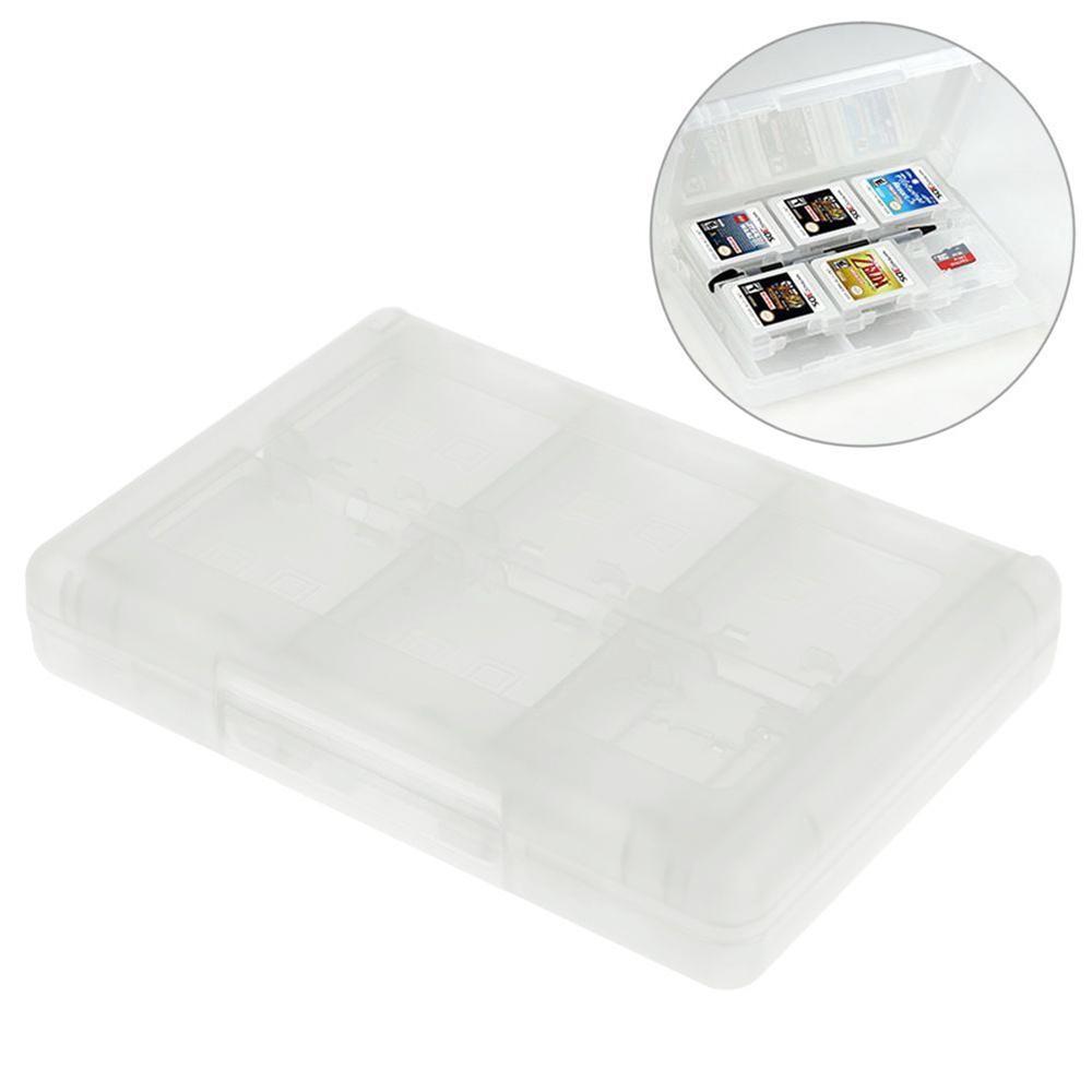28-In-1 Game Card Case Compatible 3DS / 3DS / DSi / DSi XL / DSi LL / DS / DS Lite Cartridge Storage Box Holder белый