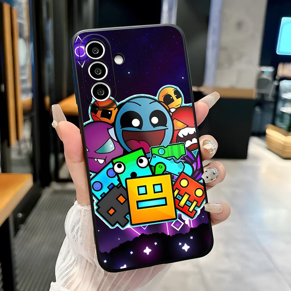 

Ігровий чохол для телефону G-Geometry Dash Для Samsung A25 A13 A33 5G A54 A36 A35 A56 A52 A14 Ударостійкий м який чохол Samsung A54