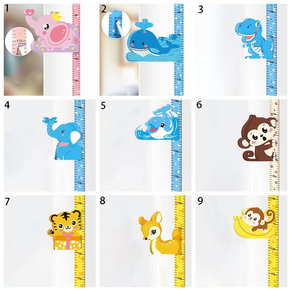 Removable Elephant Height Ruler Cute Wall Sticker Growth Chart  Bedroom