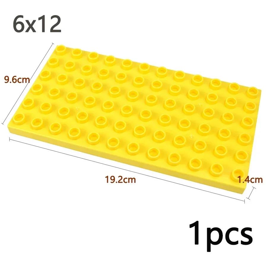 Double Sided Plate Creative Large Particle Double Floors Building Block BasePlate DIY Bricks Compatible Big Size Kid Toy Duploes