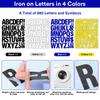 Iron On Letters 2 Inch Iron On Vinyl Letters for Clothing Heat Transfer Letters with A Z PU Alphabets Sticker Iron On Letters for Fabric Clothing