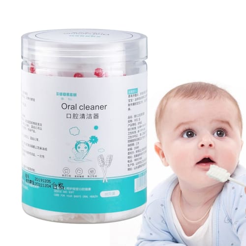 Gevrkjenp Baby Tongue Cleaner Gauze, Soft Gauze Toothbrush - Portable Hygienic Soft Toddler Toothbrush | Individually Wrapped Gauze Toothbrush Mouth C