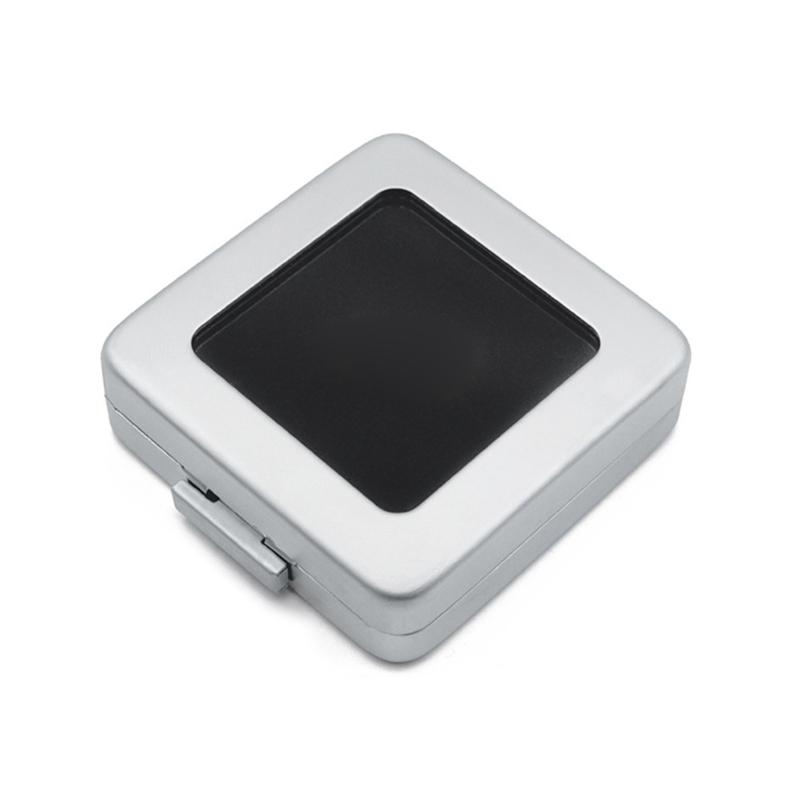 Square Loose Diamond Display Package Box Metal Memory Sponge Gem Stone Beads Pendant Organizer Holder Showcase