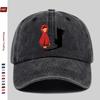Pc Cartoon Wolf Silhouette Print Baseball Cap with Cartoon Character Print Design Sun Hat Party Decoration Hat Comfortable Ligh