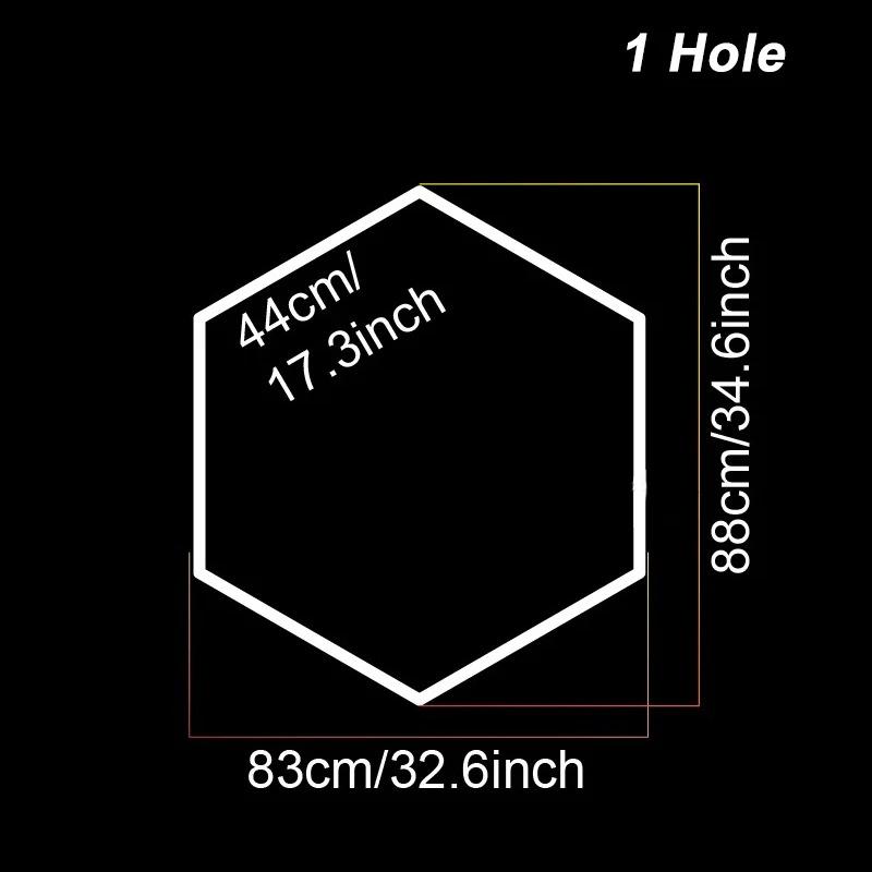 LED Hexagon Garage Lights Honeycomb Led Tube Lighting 85V-265V Car Detailing Ceiling Shop Light for Gym Car Care Wash Room