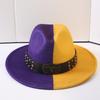 Popular European and American Classic Double-color Wide-brimmed Top Hat Men's and Women's Fashion OL Style Cowboy Hat Jazz Hat