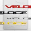1 pièce Badge Emblème Métal 3D VELOCE TI pour Flanc de Carrosserie Pare-chocs Arrière Coffre Autocollant pour Alfa Romeo Giulietta Giulia Stelvio