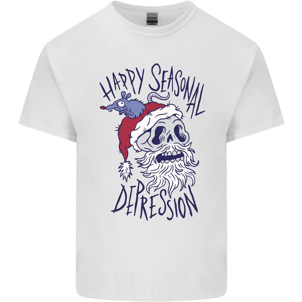 Рождественская футболка Бах Хамбаг Череп Скрудж Мужская Легкая Хлопковая Футболка Унисекс Футболка XXL