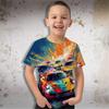 2026 Hot-selling New Anime Sonic The Hedgehog Movie 3D T-Shirt, Blue Lightning Full Print Tee for Kids & Adults, Casual Top
