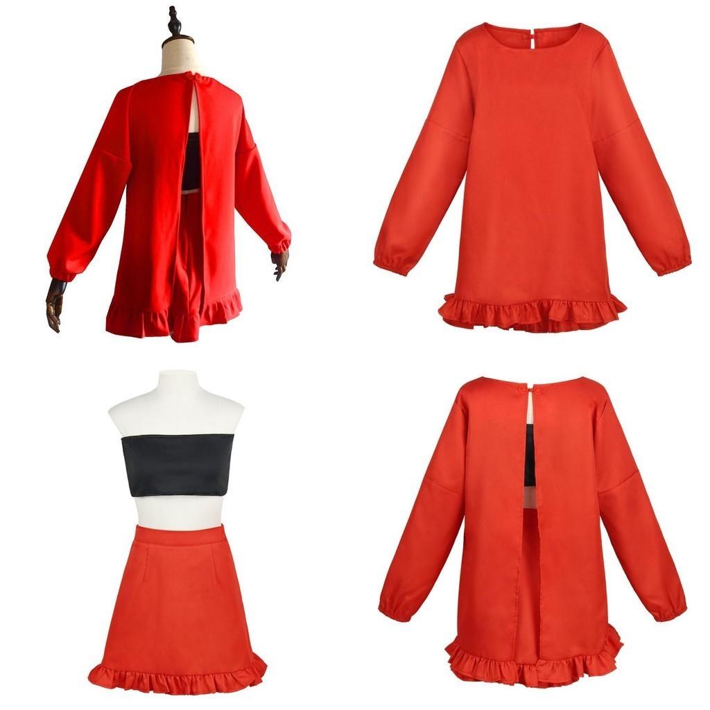 Spy×family Yor Forger Cosplay Costume Dress Set For Halloween Party